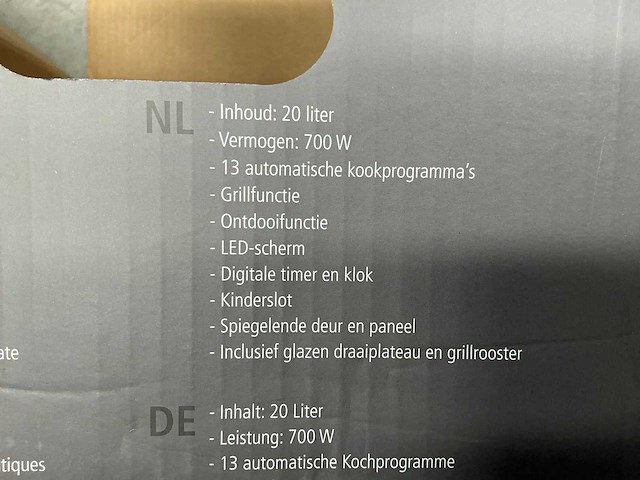 Brabantia bbek1145dg 4ca magnetron met grill - afbeelding 10 van  10