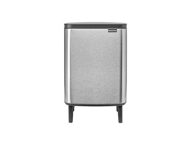 Brabantia bo hi prullenbak 12 liter matt steel fingerprint proof - afbeelding 4 van  4