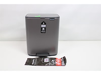 Brabantia bo pedaalemmer 12 liter platinum - afbeelding 1 van  2