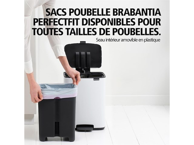 Brabantia bo pedaalemmer 4l mineral infinite grey - afbeelding 2 van  4
