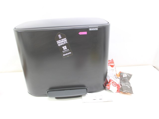 Brabantia bo pedal bin steel matt black 11 + 23 l - afbeelding 5 van  6