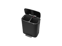 Brabantia bo prullenbak 2 x 30 l matt black - afbeelding 1 van  6