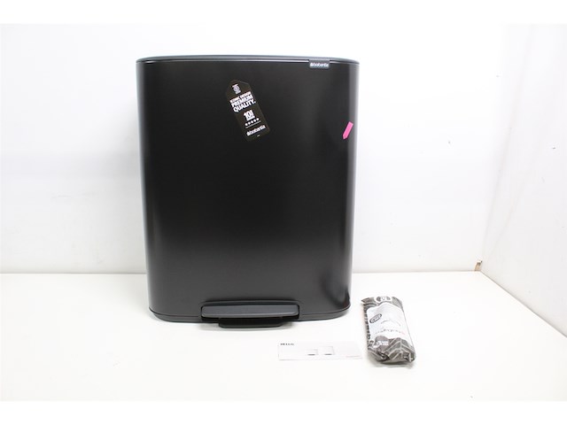 Brabantia bo prullenbak 60 l matt black - afbeelding 4 van  5