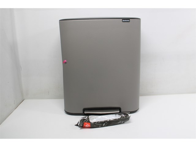 Brabantia bo sense of luxury prullenbak 60 l mineral concrete grey - afbeelding 3 van  4