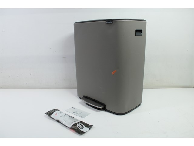 Brabantia bo sense of luxury prullenbak 60l mineral concrete grey - afbeelding 3 van  4
