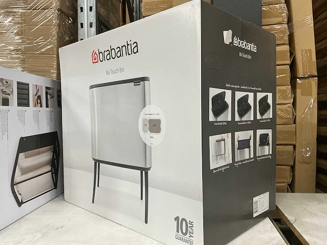 Brabantia bo touch bin 11+23l white - afbeelding 2 van  3