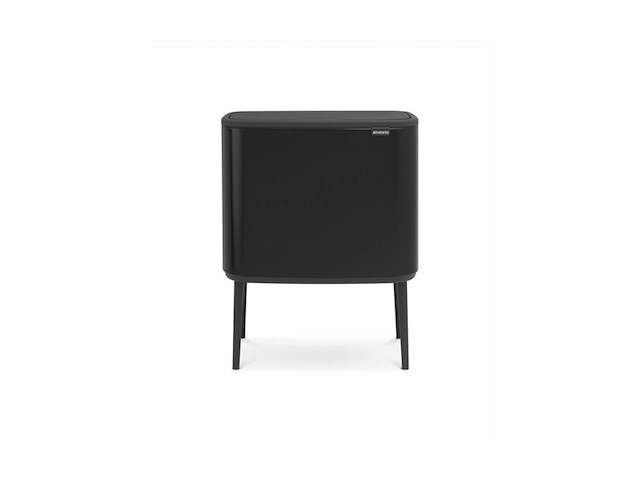 Brabantia bo touch bin prullenbak - 3 x 11 l - matt black - afbeelding 1 van  6