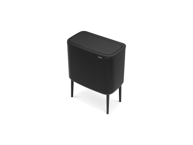 Brabantia bo touch bin prullenbak - 3 x 11 l - matt black - afbeelding 2 van  6