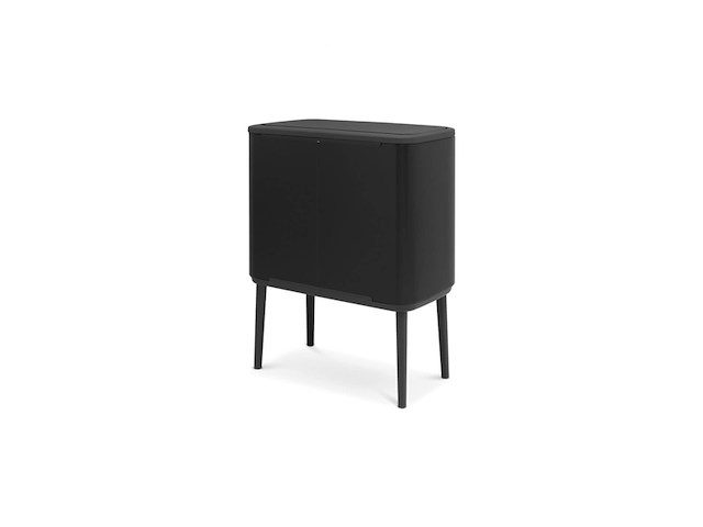 Brabantia bo touch bin prullenbak - 3 x 11 l - matt black - afbeelding 4 van  6