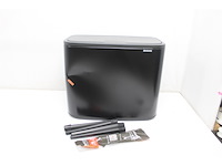 Brabantia bo touch bin prullenbak - 3 x 11 l - matt black - afbeelding 5 van  6