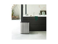 Brabantia bo touch bin prullenbak 60 liter 1 vak matt steel fingerprint proof - afbeelding 2 van  5