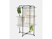 Brabantia hangon droogtoren 23 m inklapbaar wasrek matt black - afbeelding 1 van  3
