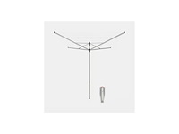 Brabantia liftomatic droogmolen 40 m met metalen grondanker metallic grey - afbeelding 1 van  3