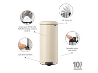 Brabantia newicon prullenbak 30 l rond beige - afbeelding 2 van  6