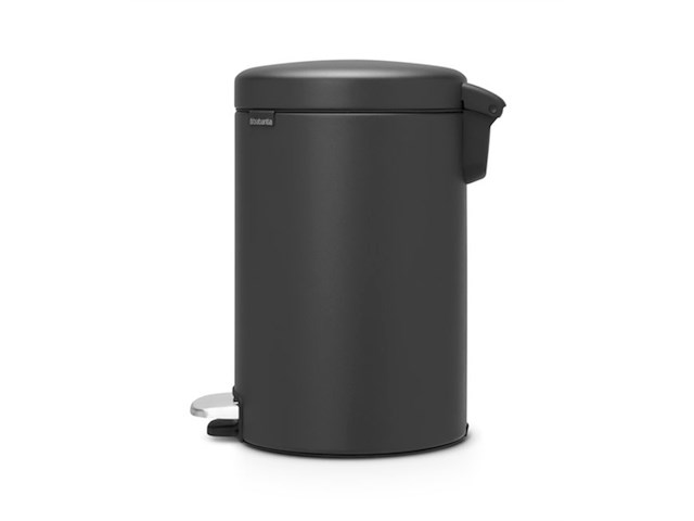 Brabantia newicon sense of luxury prullenbak 12 l mineral infinite grey - afbeelding 3 van  5