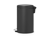 Brabantia newicon sense of luxury prullenbak 12 l mineral infinite grey - afbeelding 3 van  5