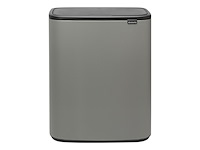 Brabantia prullenbak 60 liter mineral concrete grey - afbeelding 1 van  4