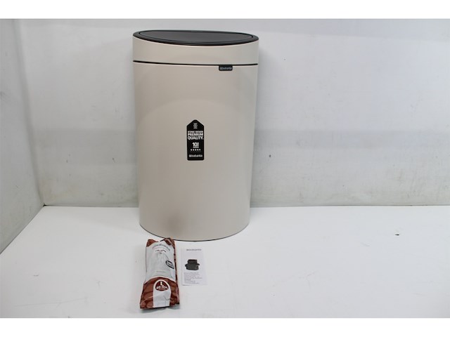 Brabantia touch bin new 40 l rond beige - afbeelding 5 van  6