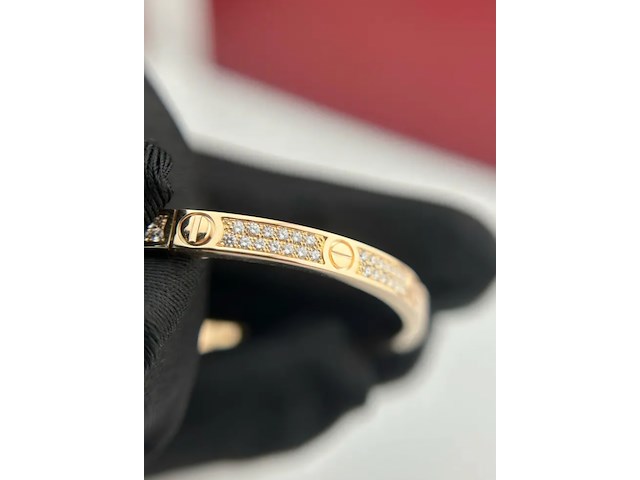 Bracelet diamond pavé cartier, love, 2025 - afbeelding 2 van  12