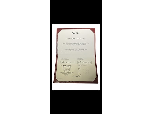 Bracelet diamond pavé cartier, love, 2025 - afbeelding 4 van  12