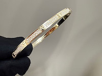 Bracelet diamond pavé cartier, love, 2025 - afbeelding 6 van  12