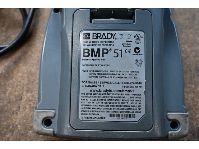 Brady bmp 51 labelprinter - afbeelding 4 van  4