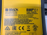 Brady bmp 61 labelprinter - afbeelding 5 van  6