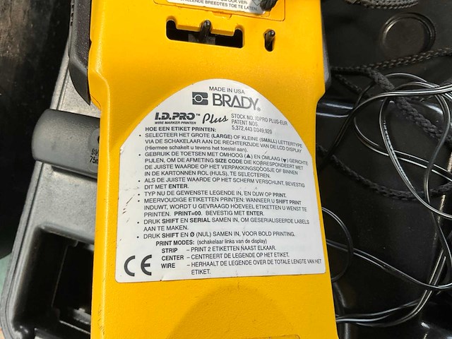 Brady id pro plus accu labelprinter - afbeelding 4 van  4