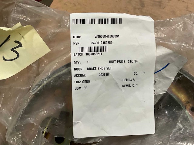 Brake shoe set (4x) - afbeelding 4 van  5