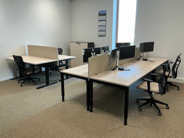 Bralco duo bureau en 4 bureautafels - afbeelding 1 van  9