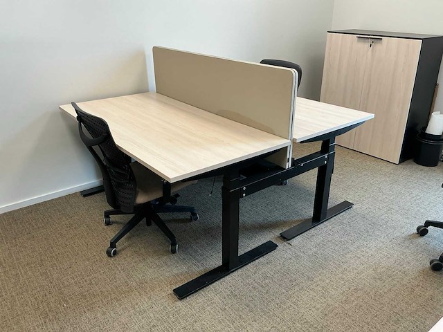Bralco duo bureau en 4 bureautafels - afbeelding 2 van  9