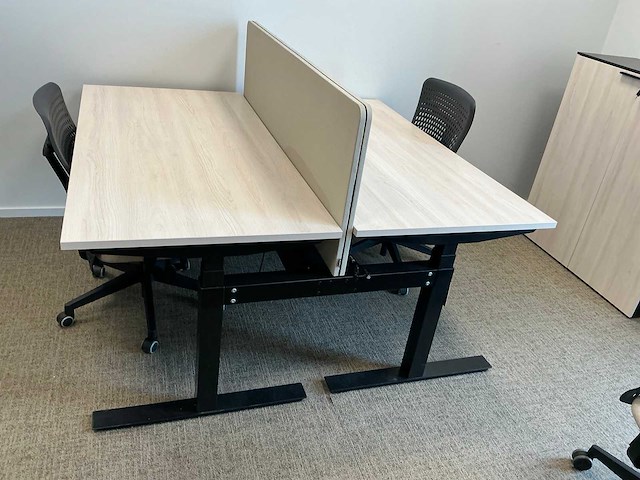 Bralco duo bureau en 4 bureautafels - afbeelding 3 van  9