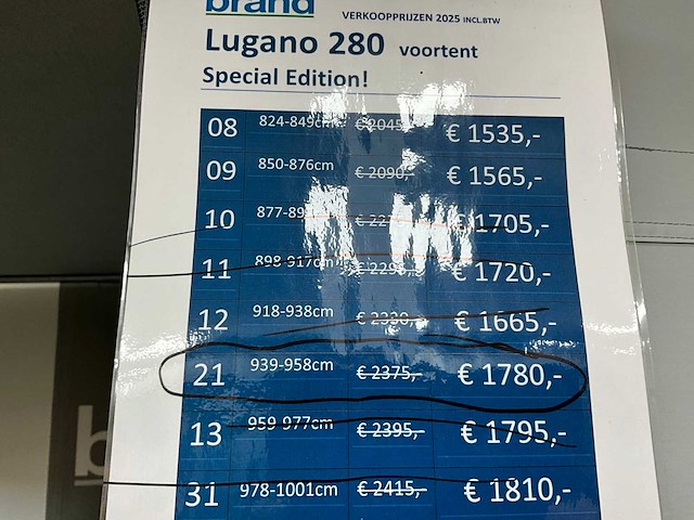 Brand lugano 280 special edition voortent (877-897 cm) - afbeelding 17 van  19