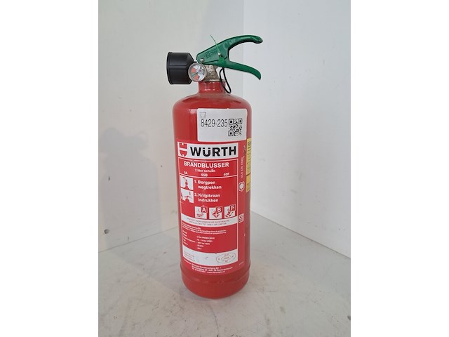 Brandblusser 2 liter schuim, wurth - afbeelding 1 van  5