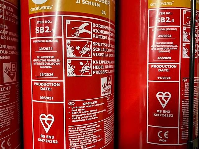 Brandblusser (4x) - afbeelding 6 van  6