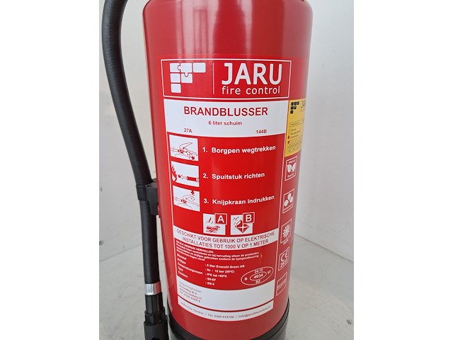 Brandblusser 6 liter schuim, jaru - afbeelding 3 van  7