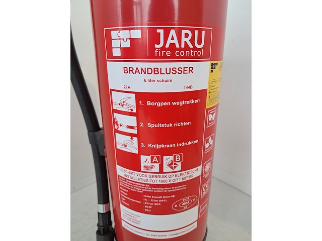 Brandblusser 6 liter schuim, jaru - afbeelding 3 van  7
