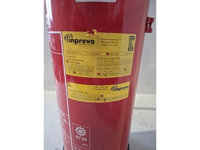 Brandblusser, inprevo, 6 kg poeder abc - afbeelding 3 van  3