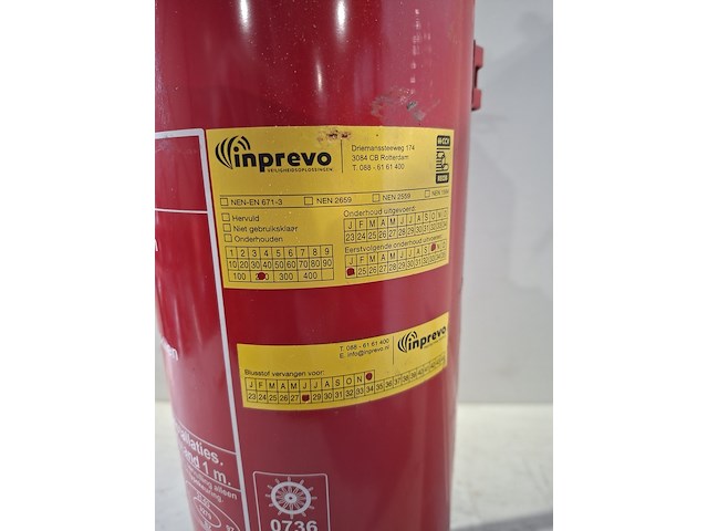 Brandblusser, inprevo, 6 liter schuim - afbeelding 3 van  3