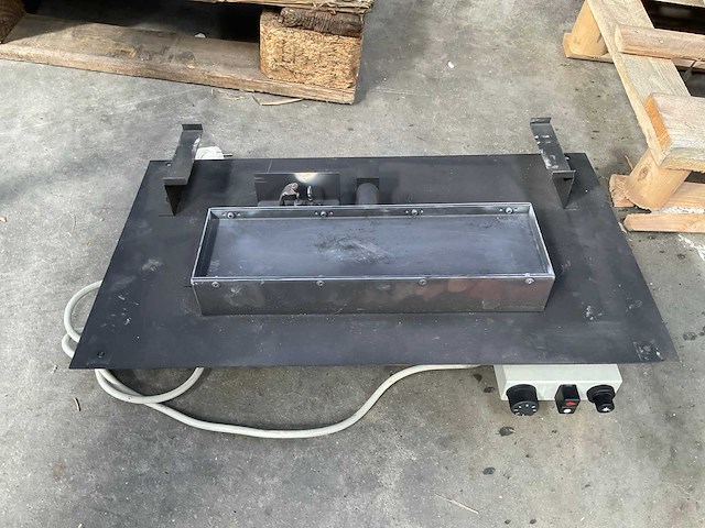 Branderset met gasblok voor gashaard - afbeelding 1 van  2