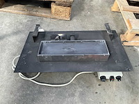 Branderset met gasblok voor gashaard - afbeelding 1 van  2