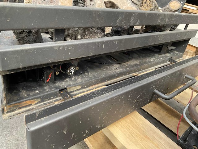 Branderset met gasblok voor gashaard - afbeelding 3 van  3