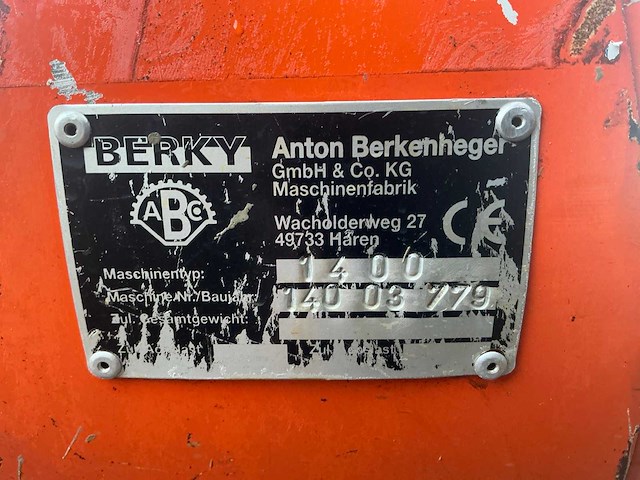 Brands berky sm 1400 bermen / slotenmaaier - afbeelding 9 van  17