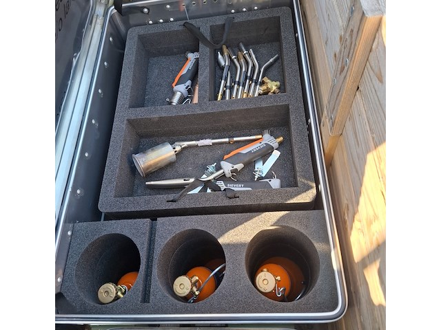 Brandslangen, snijbrander set en hydrauliek slang op haspel, sievert/holmatro - afbeelding 4 van  8