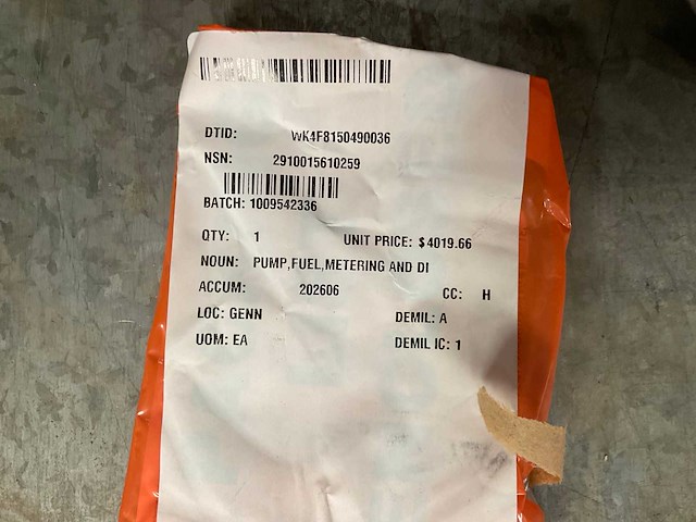 Brandstofinjectiepomp - afbeelding 4 van  4