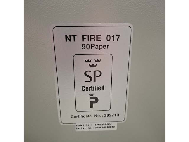 Brandvertragende hangmapkast sp, sf680-20kx - afbeelding 5 van  5