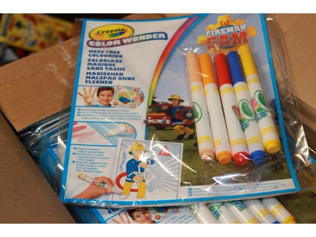 Brandweer sam tekenset water 5 stuks in krat a - afbeelding 1 van  5