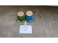 Brandweerhelm met plateautje (2x) - afbeelding 1 van  1