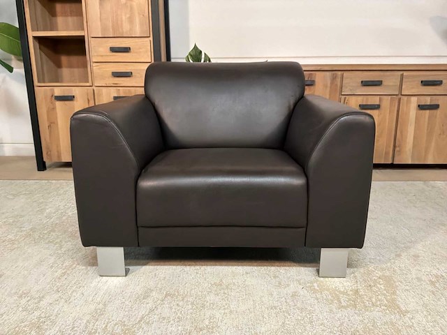 Brandy leren fauteuil - afbeelding 3 van  10