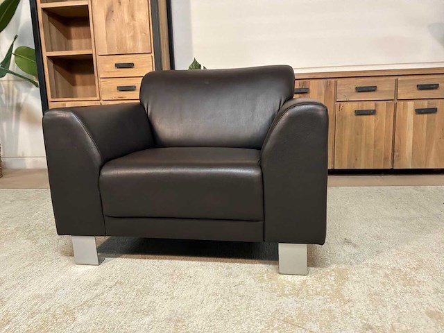 Brandy leren fauteuil - afbeelding 11 van  13